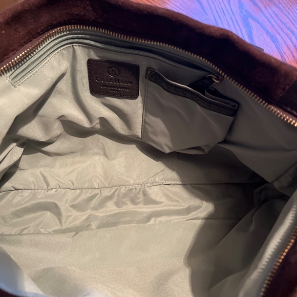 Cole Haan Leather & Suede Satchel Bag - EUC - Picture 13 of 16